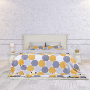chăn ga gối cotton chấm bi