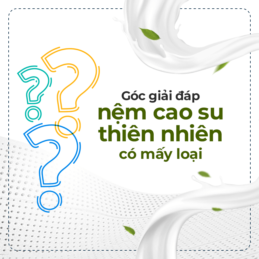 GÓC GIẢI ĐÁP: NỆM CAO SU THIÊN NHIÊN CÓ MẤY LOẠI