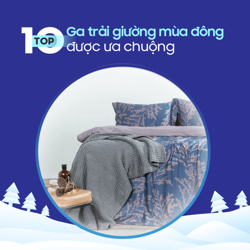 TOP 10 GA TRẢI GIƯỜNG MÙA ĐÔNG ĐƯỢC ƯA CHUỘNG