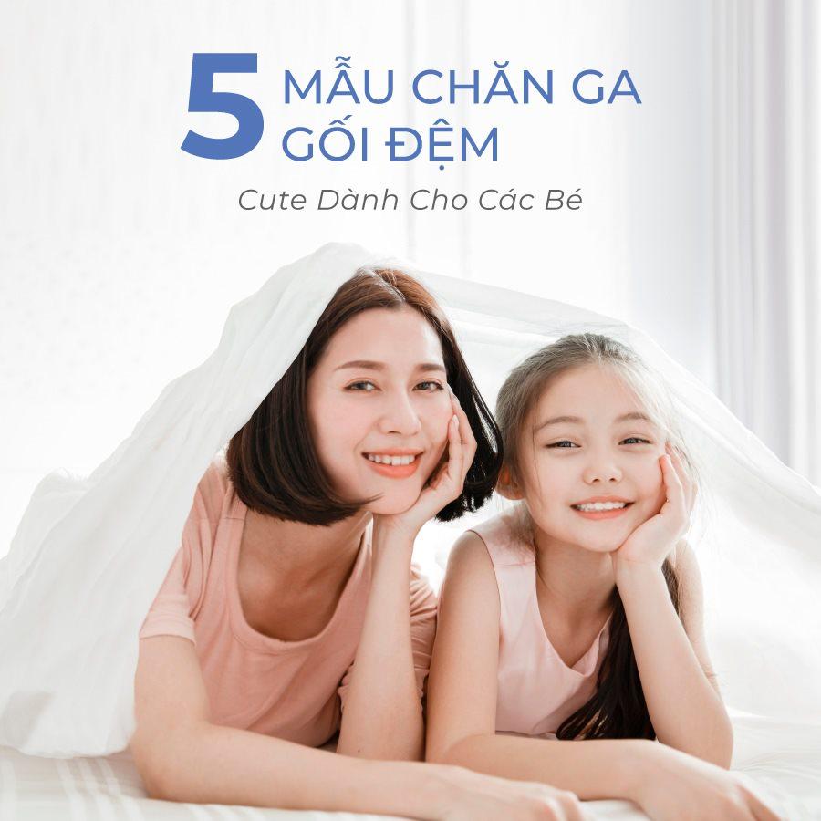 5 Mẫu Chăn Ga Gối Đệm Cute Dành Cho Các Bé
