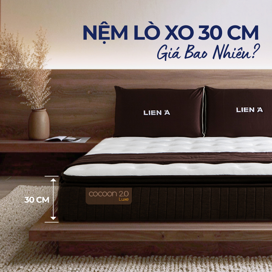 Nệm lò xo 30cm giá bao nhiêu?