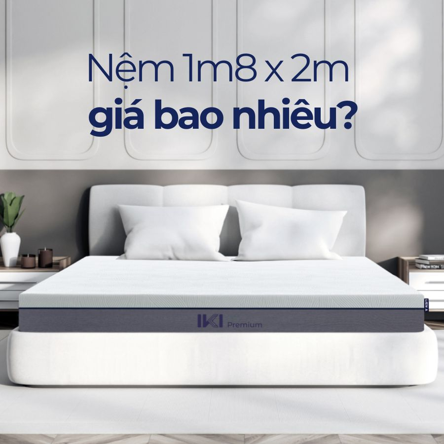 [Cập nhật 2025] Nệm 1m8 x 2m giá bao nhiêu?