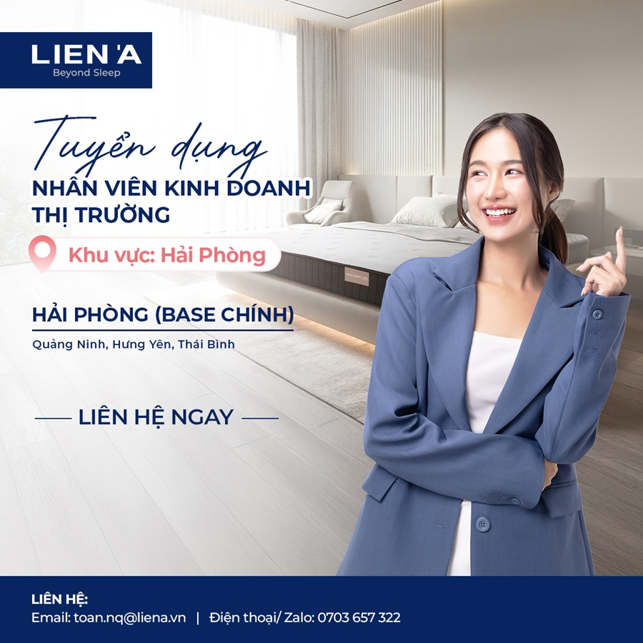 TUYỂN DỤNG NHÂN VIÊN KINH DOANH THỊ TRƯỜNG (KÊNH ĐẠI LÝ) - HẢI PHÒNG (THÁNG 03/2026)