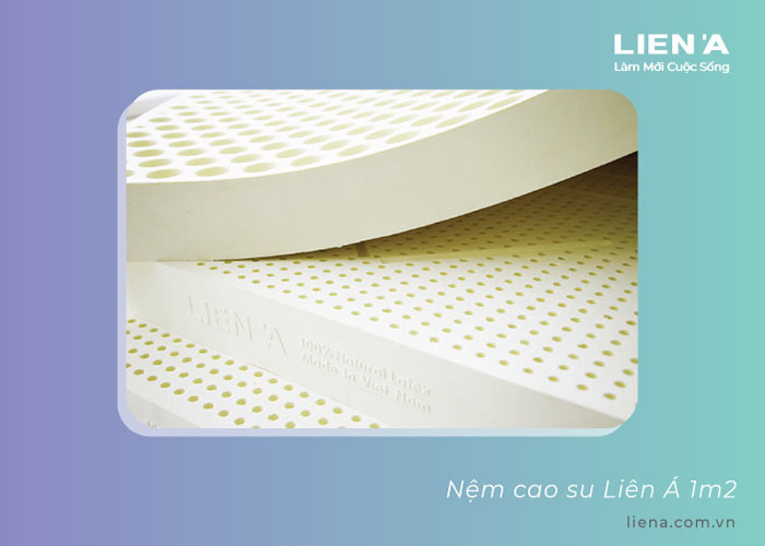nệm cao su 1m2 liên á
