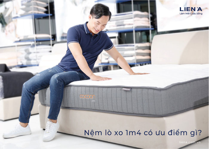 nệm lò xo 1m4