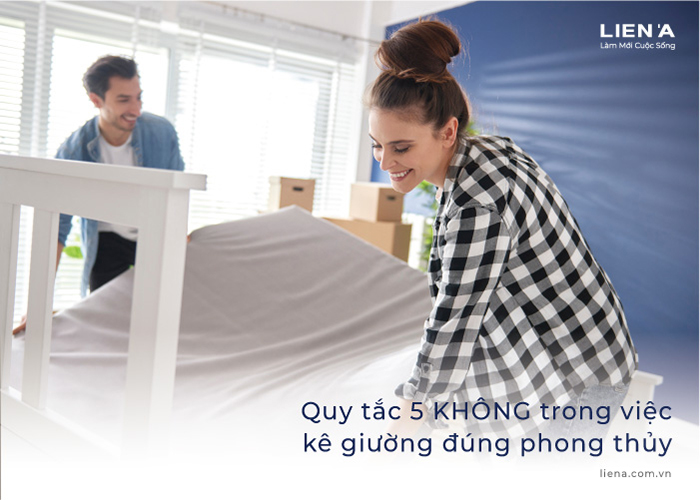 quy tắc kê giường ngủ đúng cách hợp phong thủy