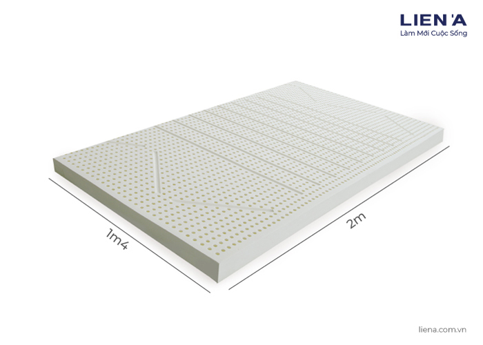 nệm cao su 1m4 x 2m