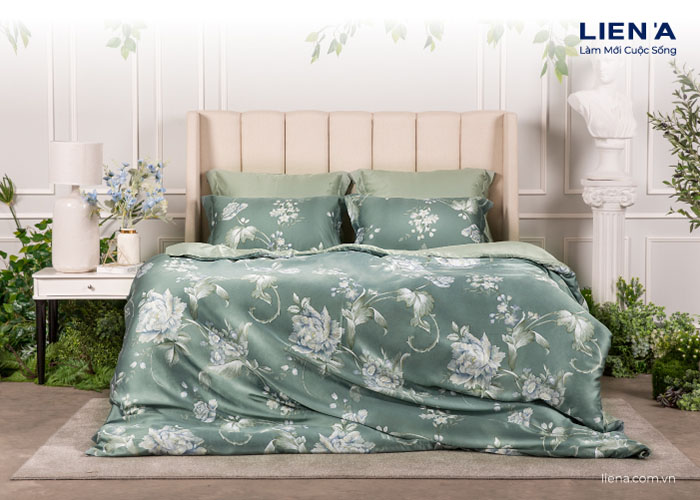 drap giường 1m6 dahlia
