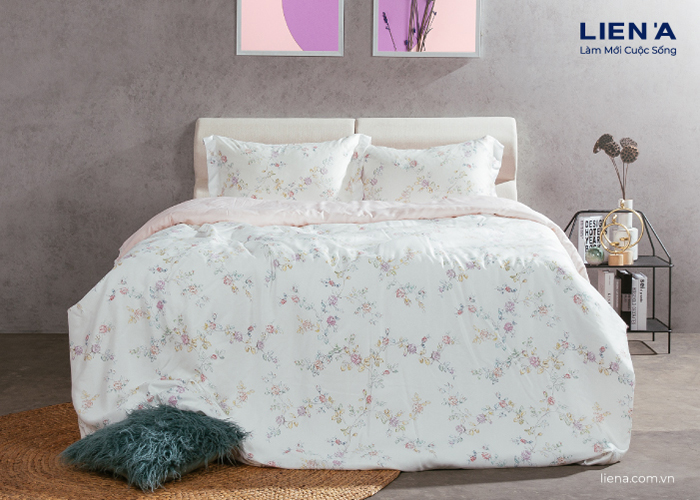 drap giường tencel flori