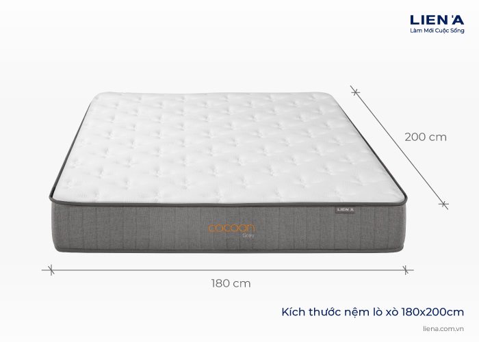 kích thước nệm lò xo