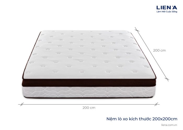 kích thước nệm lò xo