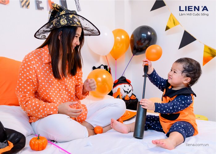 trang trí Halloween phòng ngủ