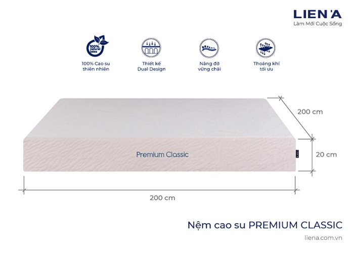 nệm cao su premium classic