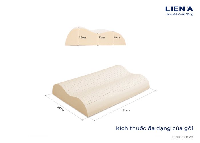 kích thước gối