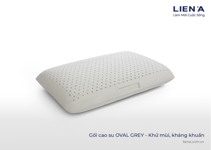 Gối cao su OVAL GREY