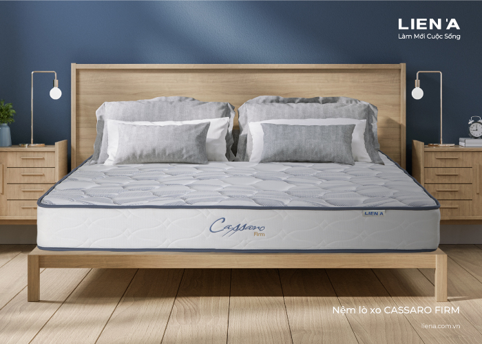 nệm lò xo túi cassaro frim