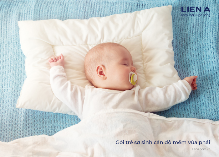 cách dùng gối cho bé