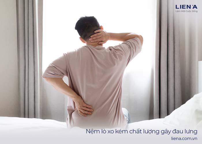 nệm lò xo kém chất lượng