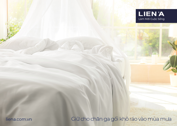 cách bảo quản chăn ga ngày mưa