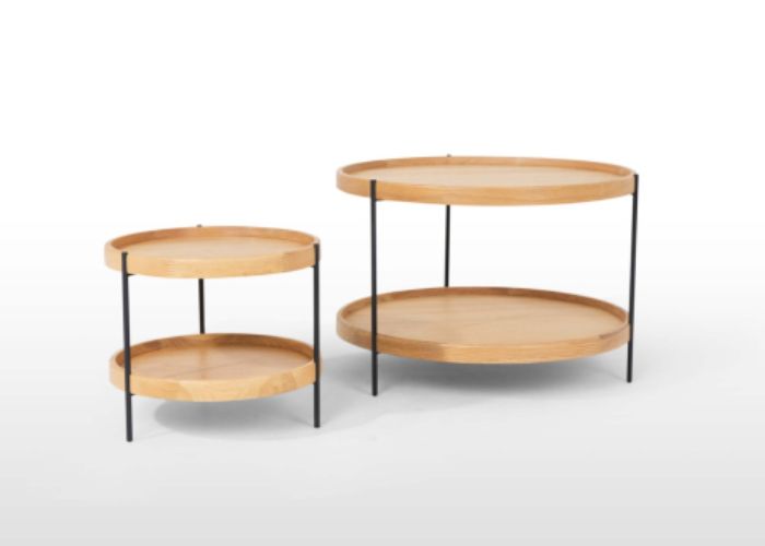 bàn trà sofa oak phong cách nhật bản