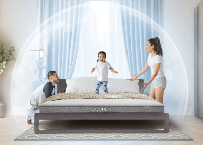 cải tiến nệm cao su kháng khuẩn tối ưu