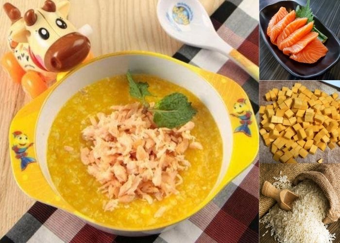 cách nấu cháo cá hồi cho bé