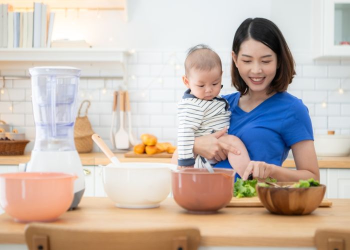 nấu cháo cá hồi cho bé