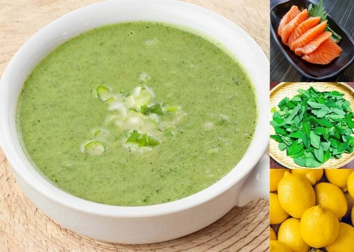 cá hồi nấu cháo với gì cho bé