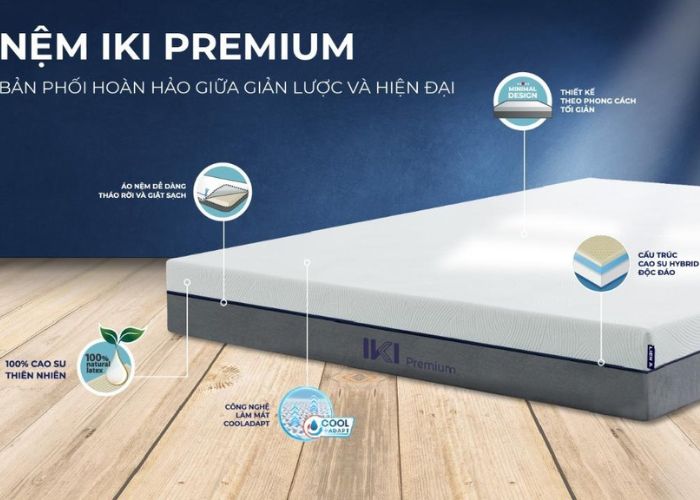 chọn nệm hybrid theo độ dày