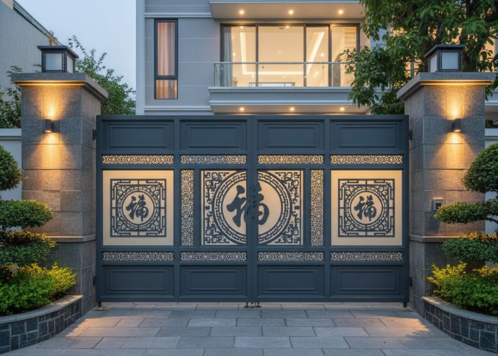 mẫu cổng nhà vườn đẹp