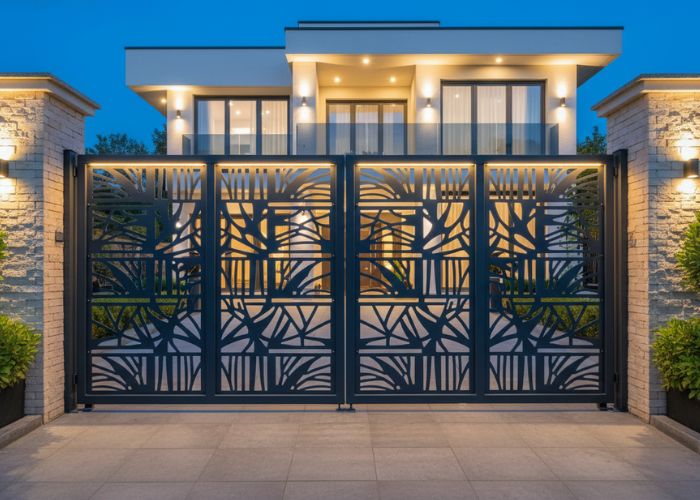cổng nhà cnc họa tiết