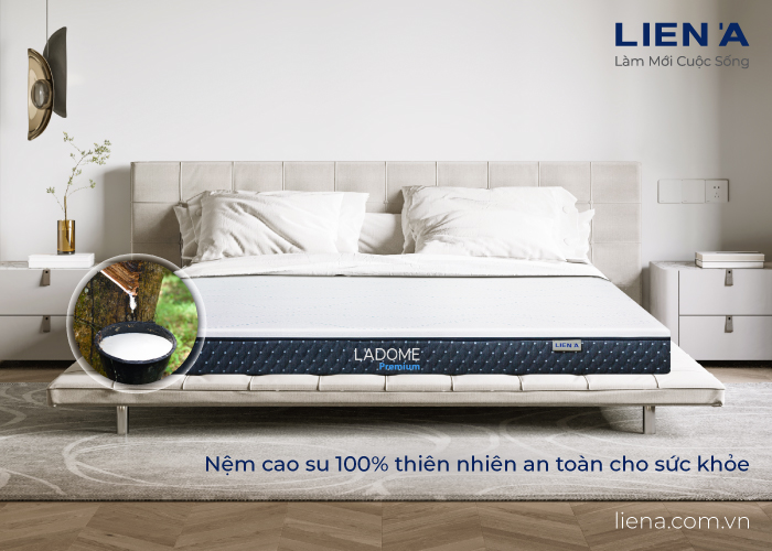 độ an toàn nệm cao su 20cm