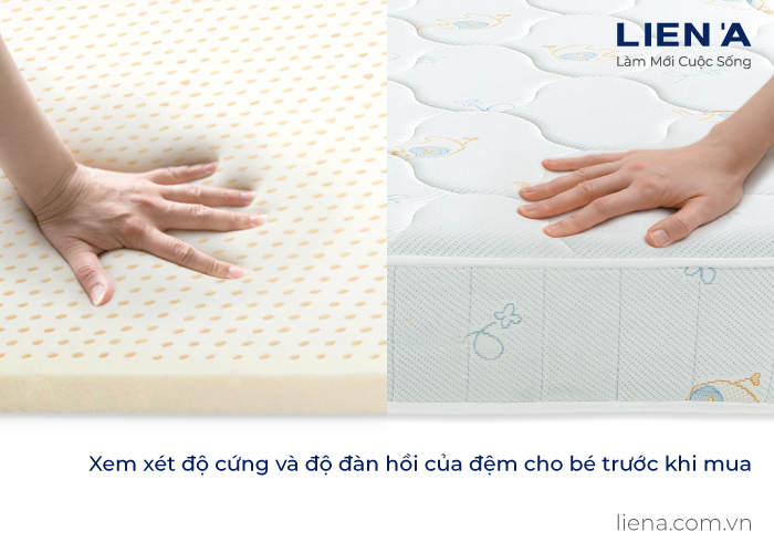 độ cứng nệm lò xo phù hợp cho trẻ