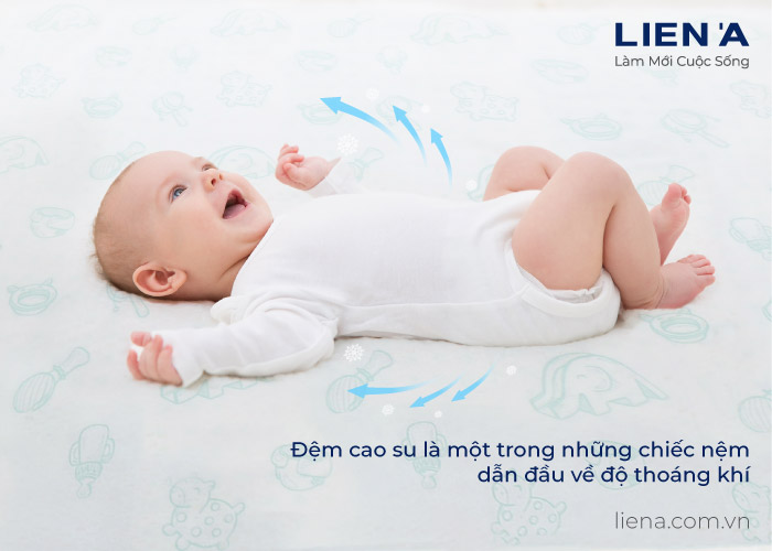 độ thoáng khí nệm lò xo phù hợp cho trẻ