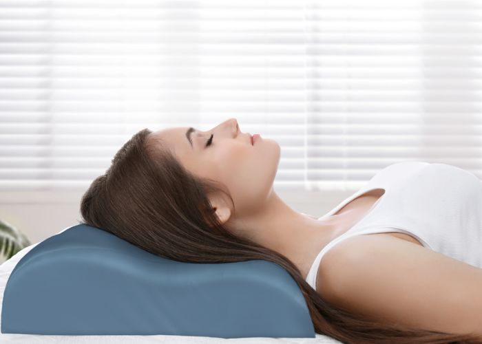gối cao su contour chữa đau cổ