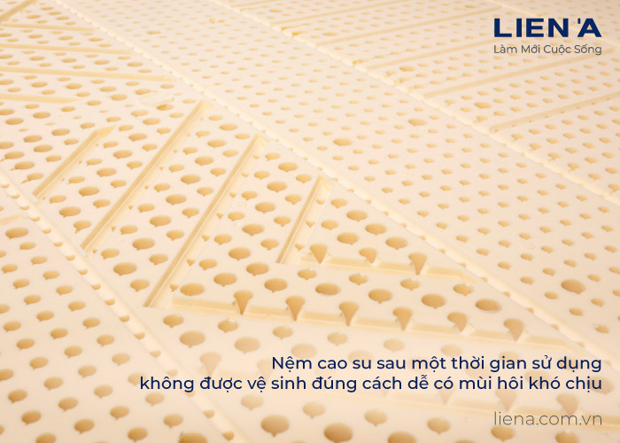 cách khử mùi nệm cao su mới