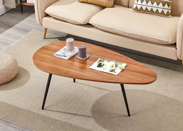 kích thước bàn trà hình tam giác
