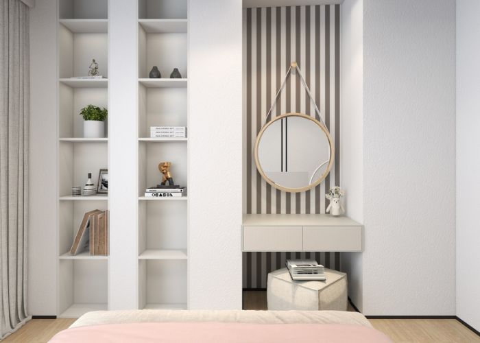 kích thước bàn trang điểm treo tường
