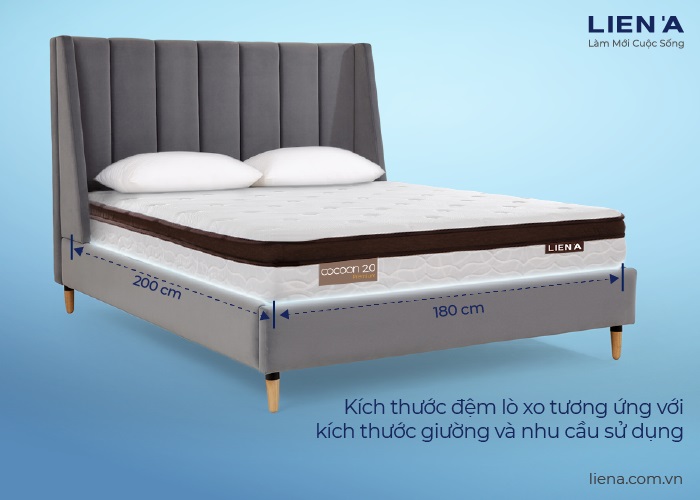 đệm lò xo dày bao nhiêu cm
