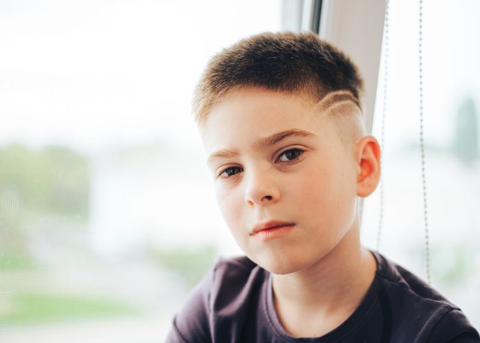 kiểu tóc crew cut cho bé trai