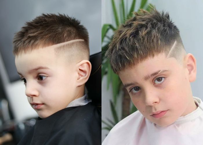 kiểu tóc fade cho bé trai