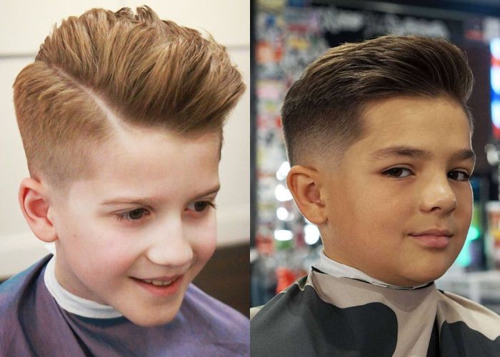 kiểu tóc side part cho bé trai