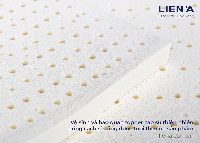 vệ sinh nệm topper