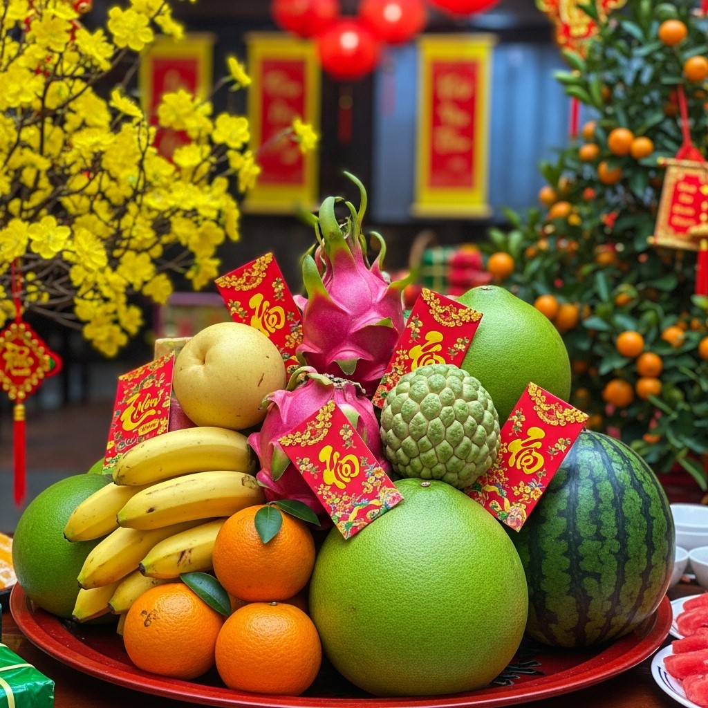 mẫu mâm ngũ quả tết 3