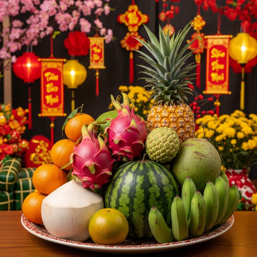 mẫu mâm ngũ quả tết 4