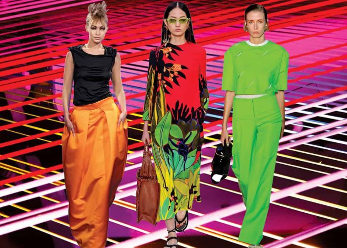 màu neon trong thời trang