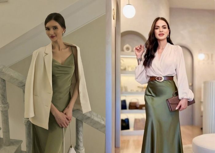 màu xanh ngọc bích phối be