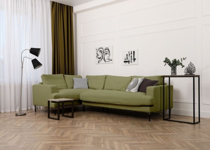 màu xanh olive trong nội thất