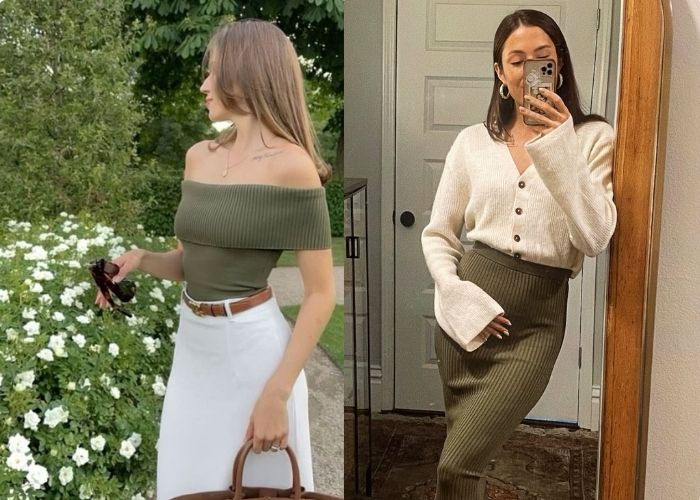 màu xanh rêu phối trắng