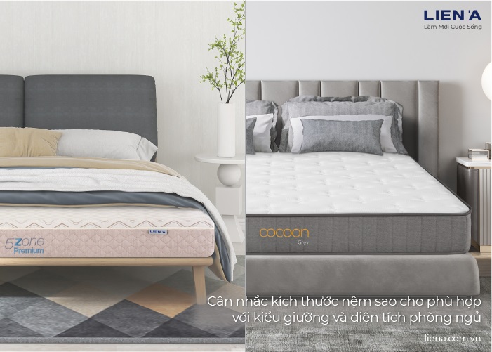 so sánh đệm lò xo và nệm cao su